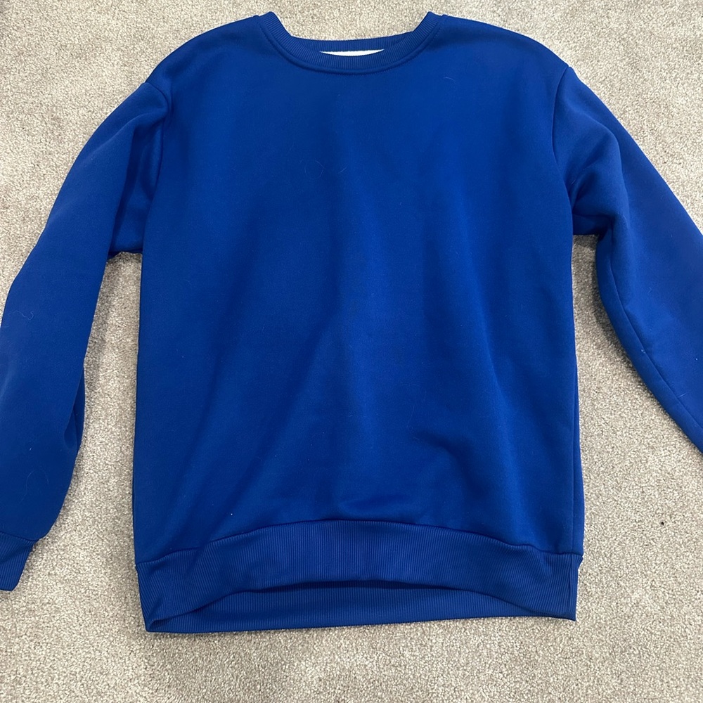 SHEIN Blue Crewneck Sweater